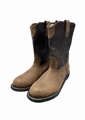 Men's Steel Toe Wellington Boot In Brown Buy Mens Chukkas online shop