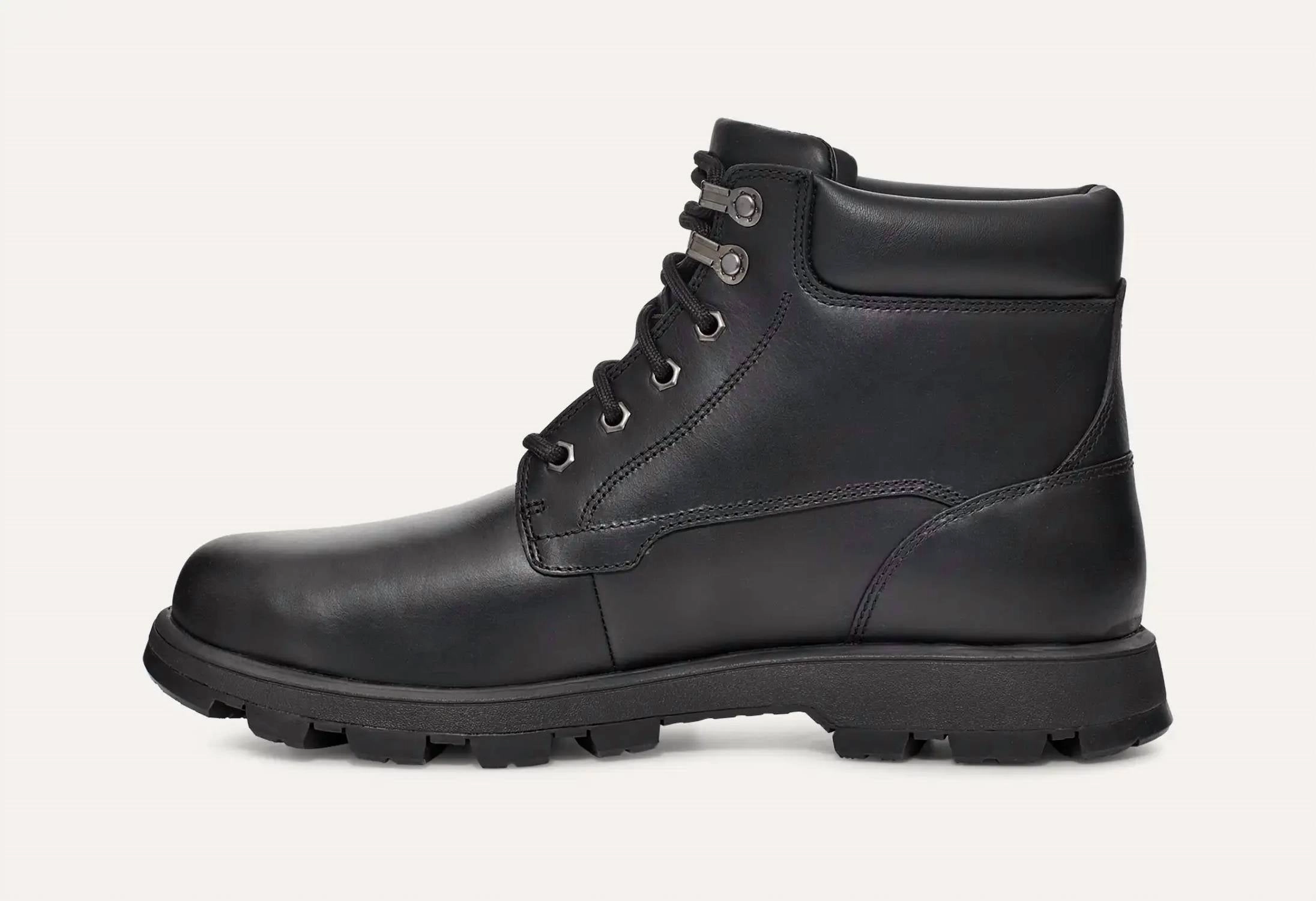 Men's Stenton Boots In Black Leather