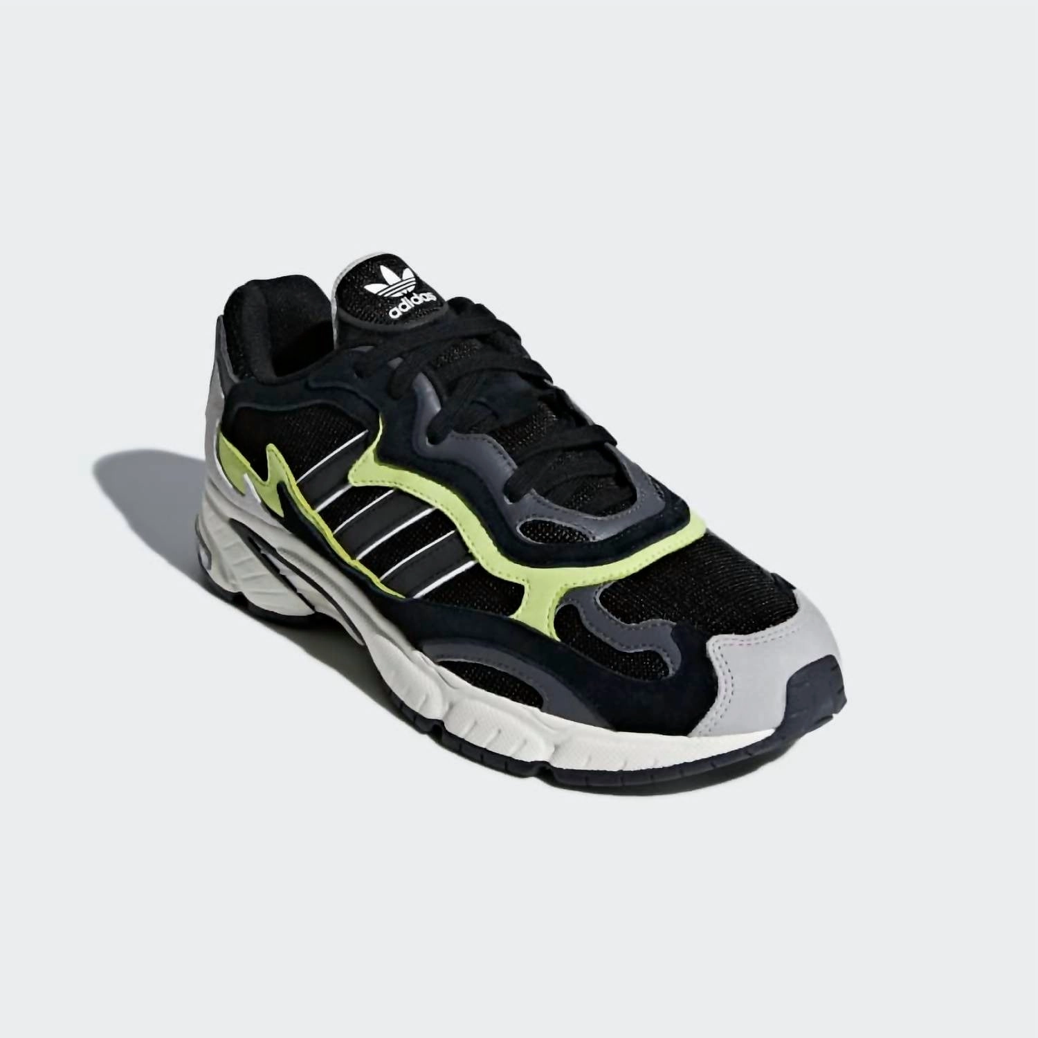 Men's Temper Run Shoes In Core Black / Core Black / Glow