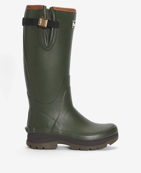 Men's Tempest Wellington Boots In Olive Mens Winter & Rain Boots clearance
