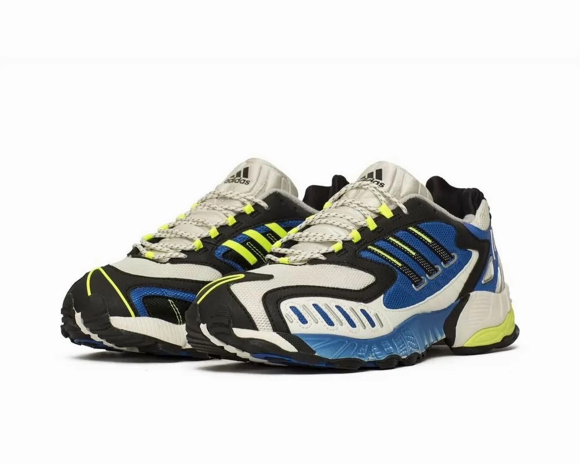 Men's Torsion Trdc Shoes In Off White/core Black/solar Yellow