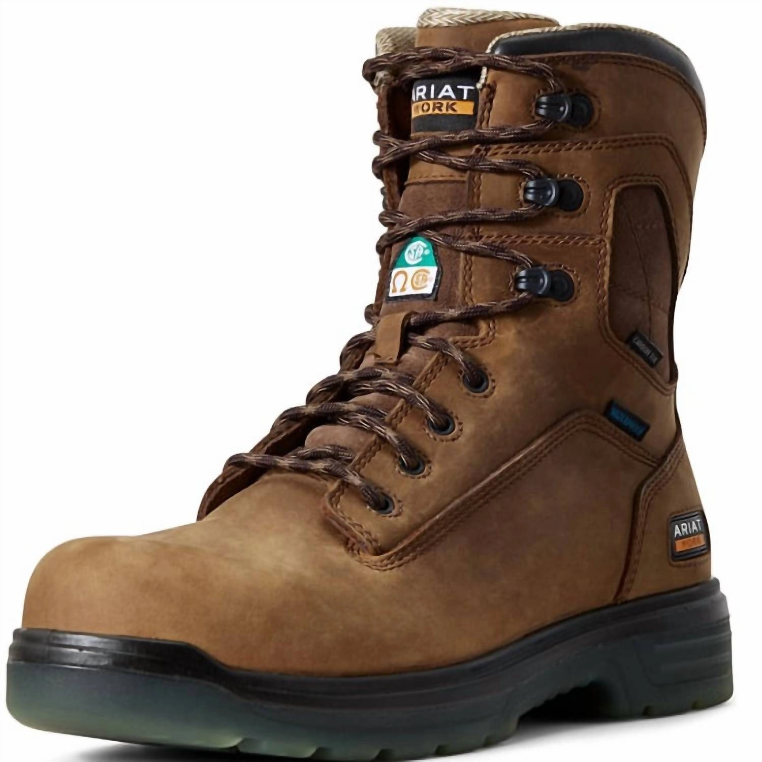 Men's Turbo 8" Waterproof Carbon Work Boot In Aged Bark Mens Chukka Boots outlet deals