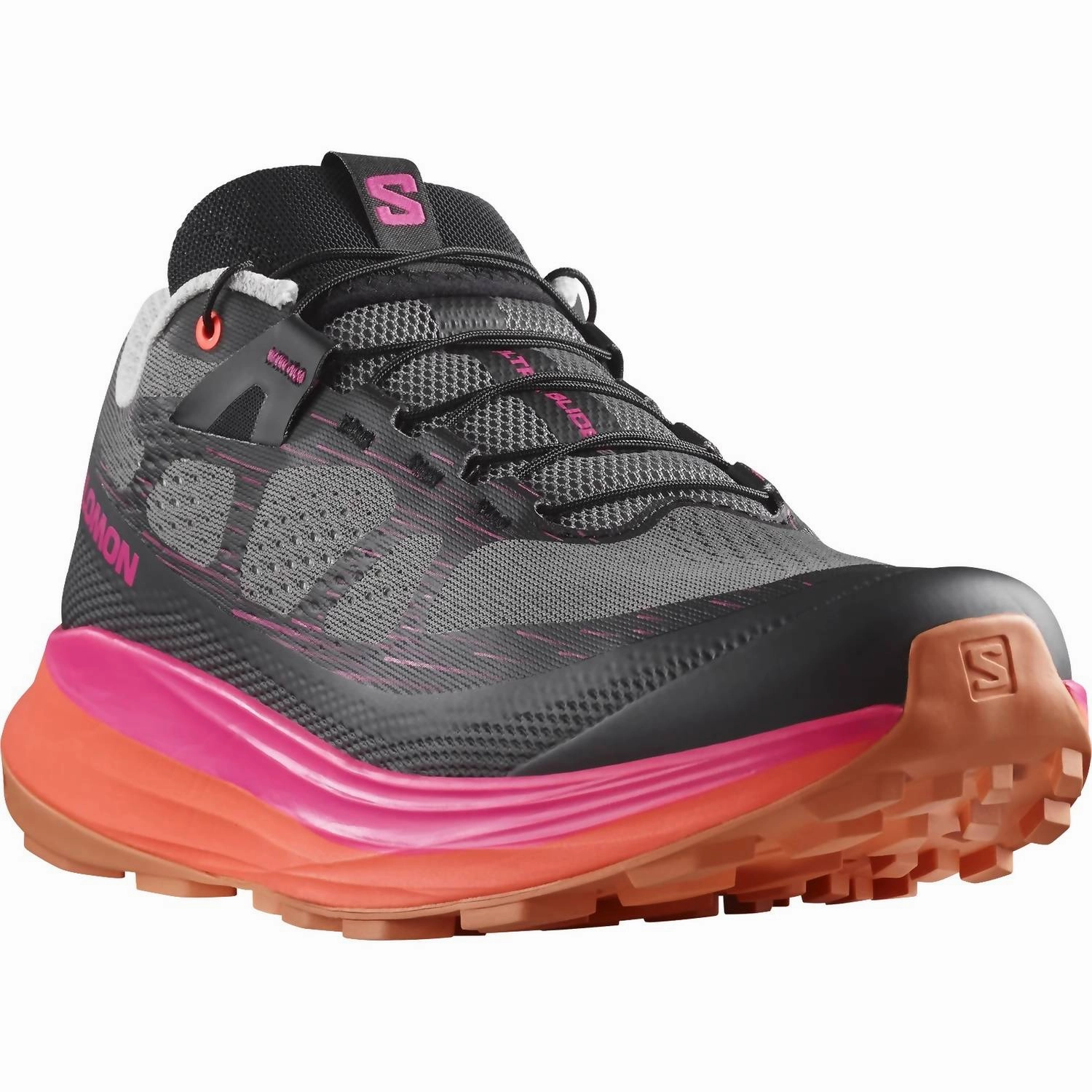 Men's Ultra Glide 2 Trail Running Shoes In Plum Kitten/black/pink Glo