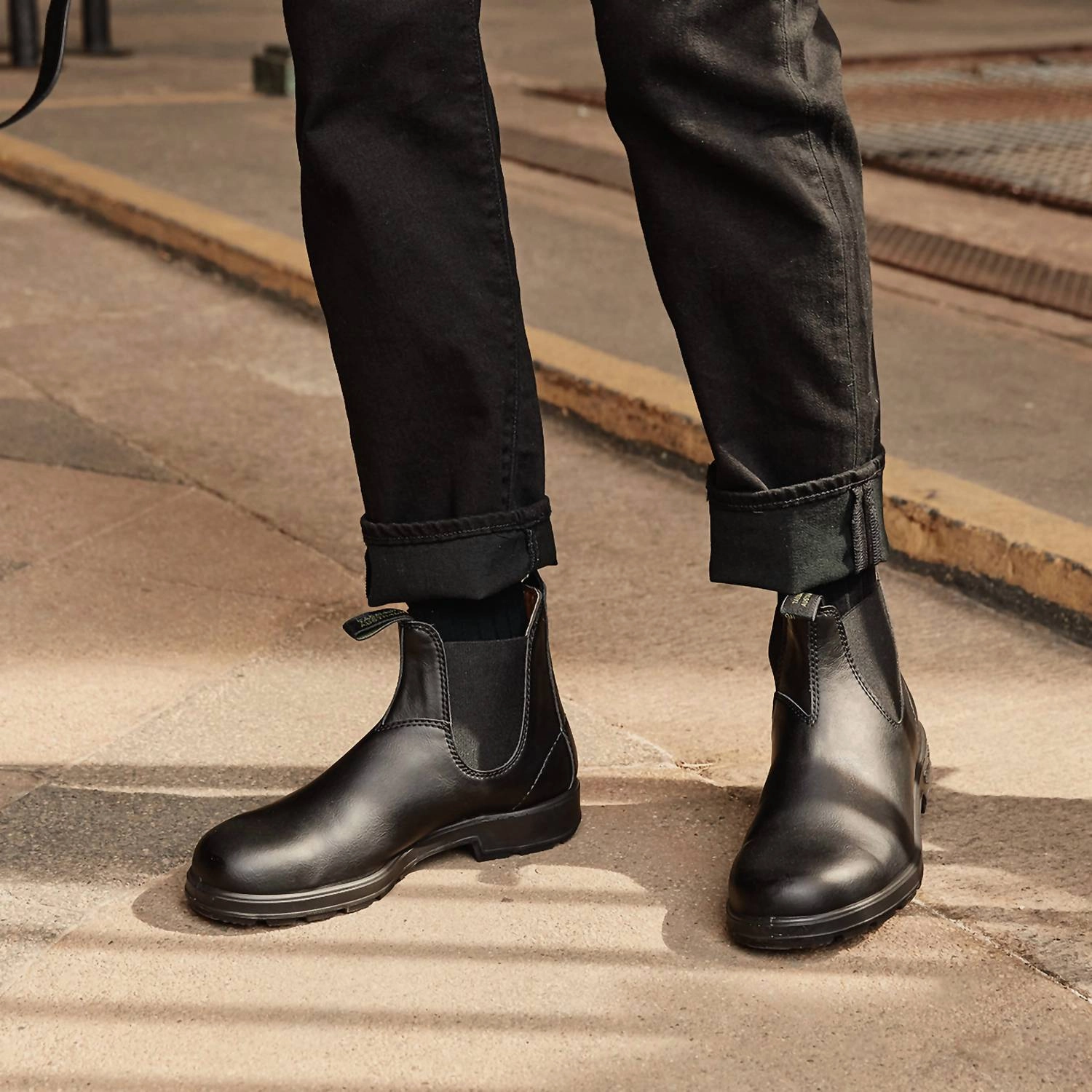 Men's Vegan Boots In Black