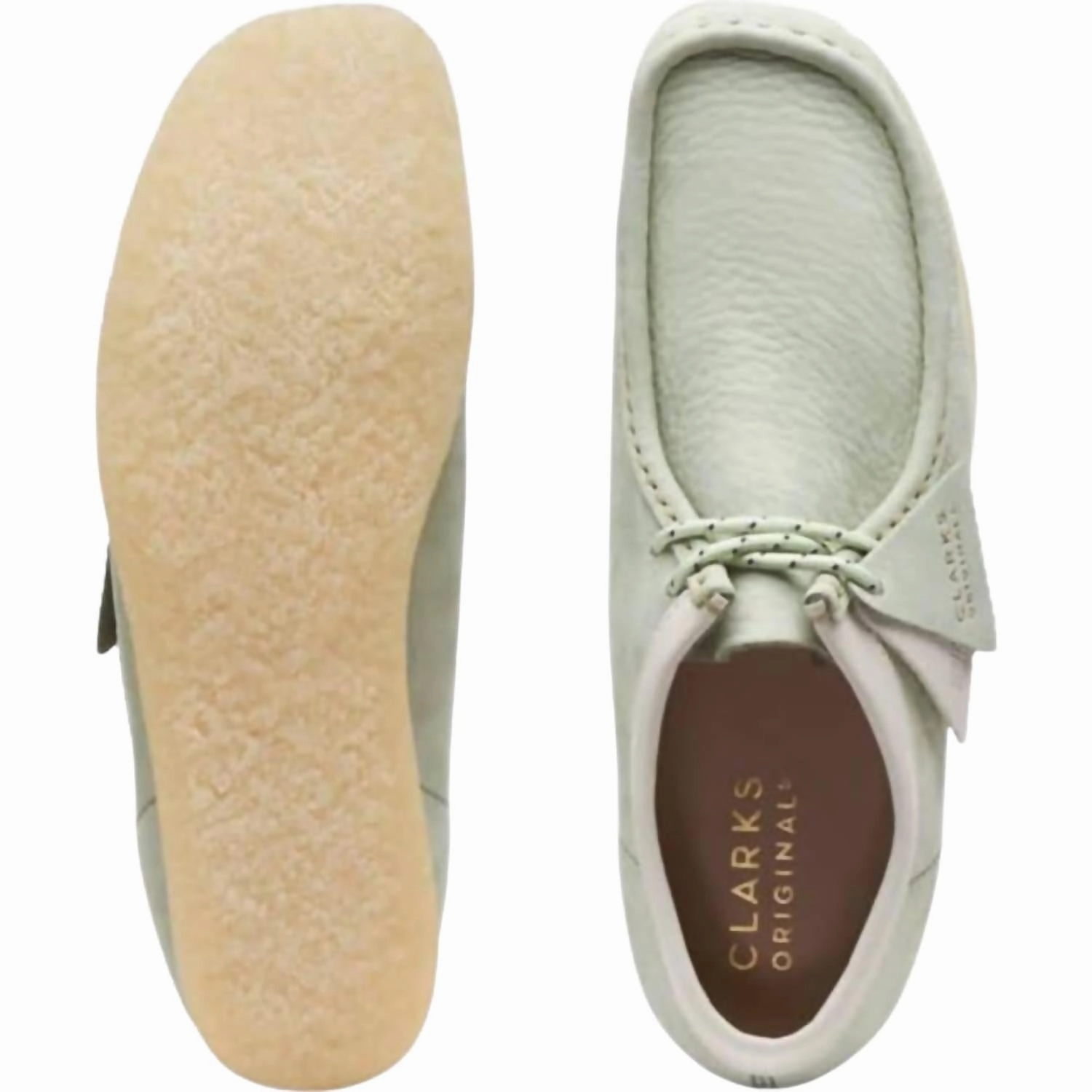 Men's Wallabee Boots In Pale Green