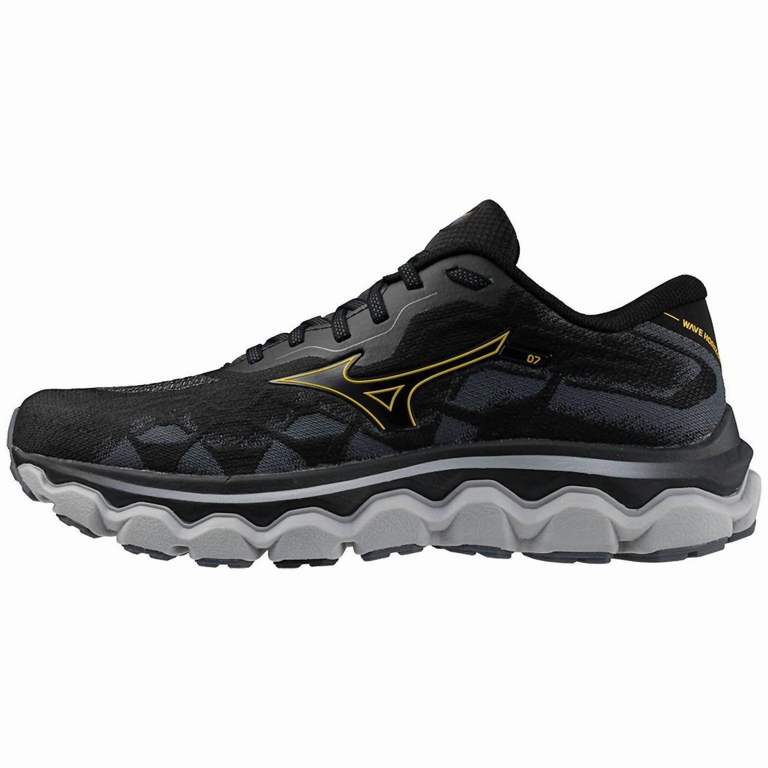 Men's Wave Horizon 7 Running Shoe In Black/citrus
