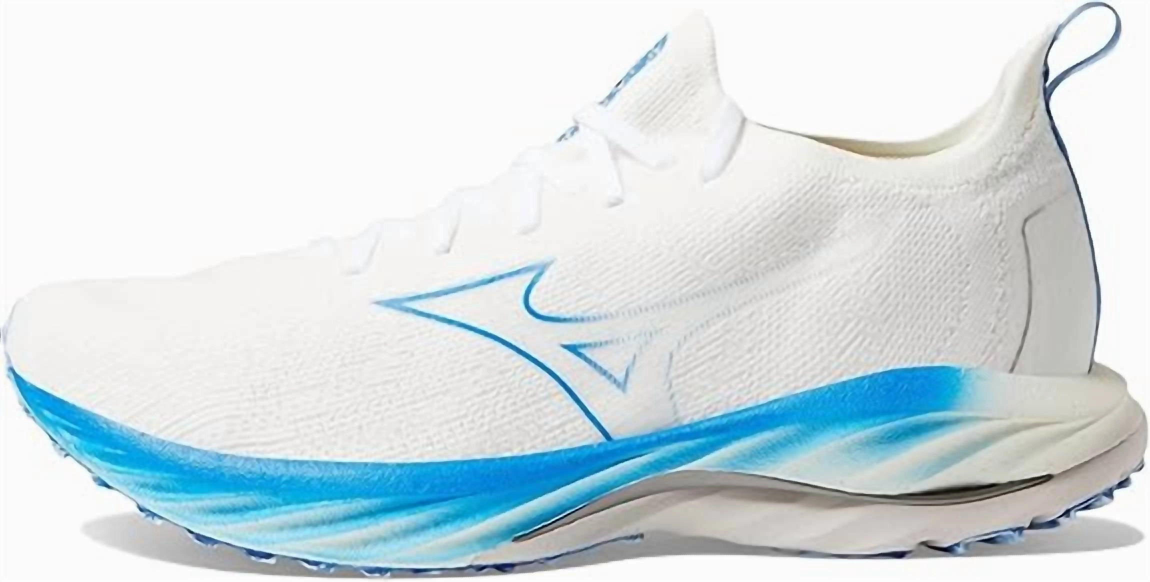 Men's Wave Neo Wind Running Shoe In Undyed White-Peace Blue Cheap Mens Athletic Sneakers