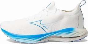 Men's Wave Neo Wind Running Shoe In Undyed White-Peace Blue Cheap Mens Athletic Sneakers