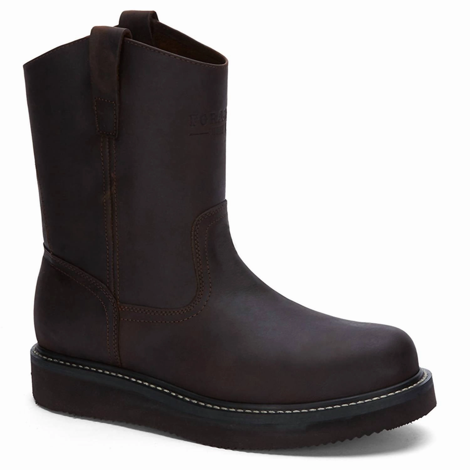 Men's Work Leather Boots In Brown Mens Chukka Boots outlet deals
