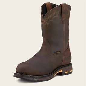 Men's Workhog Waterproof Work Boots In Oily Distressed Brown Buy Mens Chukkas online shop