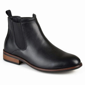 Mens Comfort Insole Faux Leather Chelsea Boots Mens Chukka Boots outlet deals