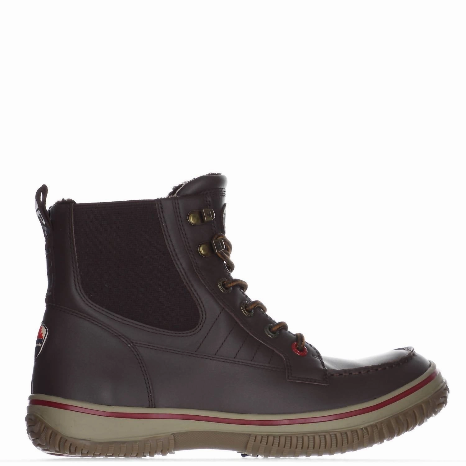 MenS Edmund Corsica Lace Up Insulated Boots In Dark Brown