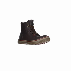 MenS Edmund Corsica Lace Up Insulated Boots In Dark Brown Cheap Mens Boots & Chukkas