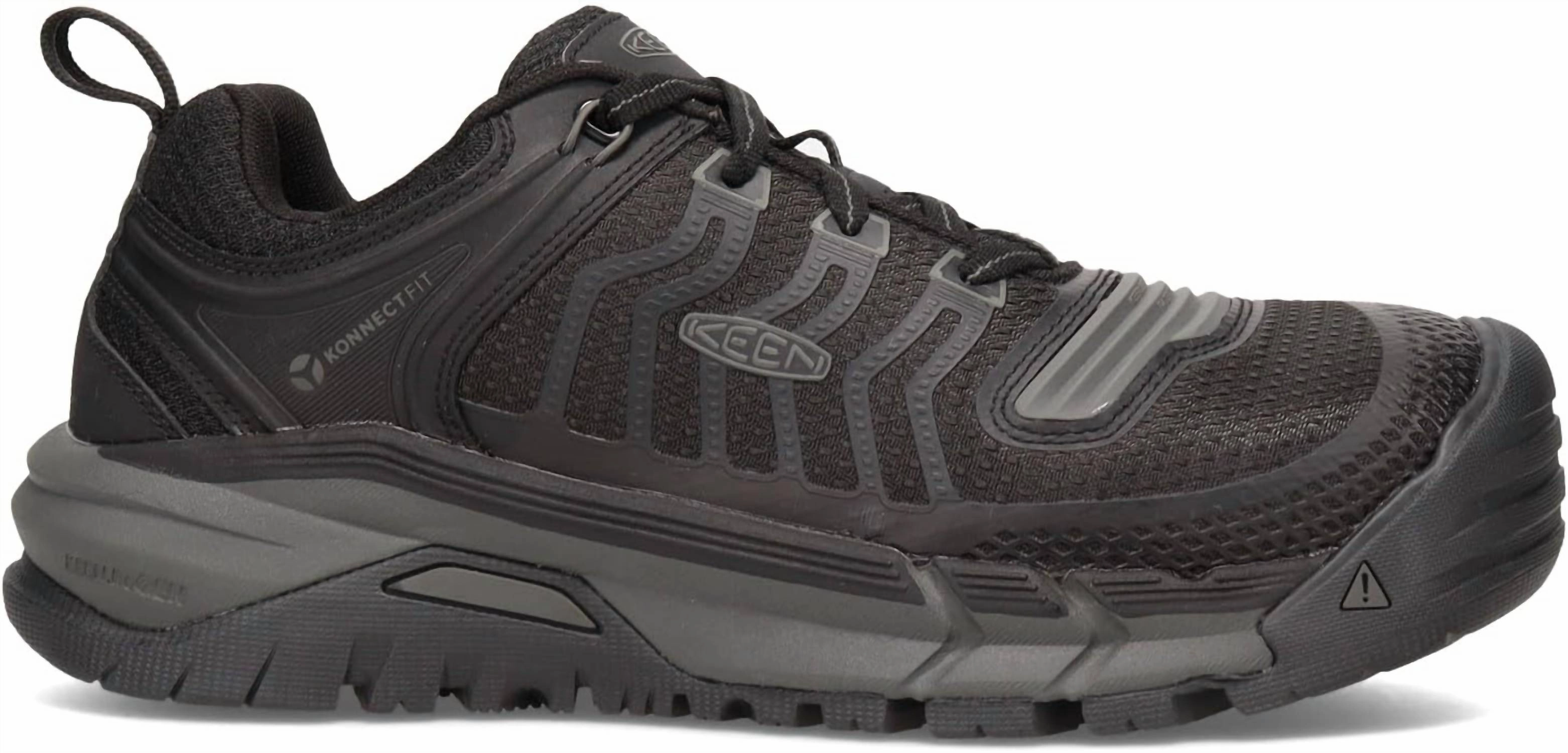 Mens Kansas City Low Composite Toe Athletic Work Shoes In Black/Grey