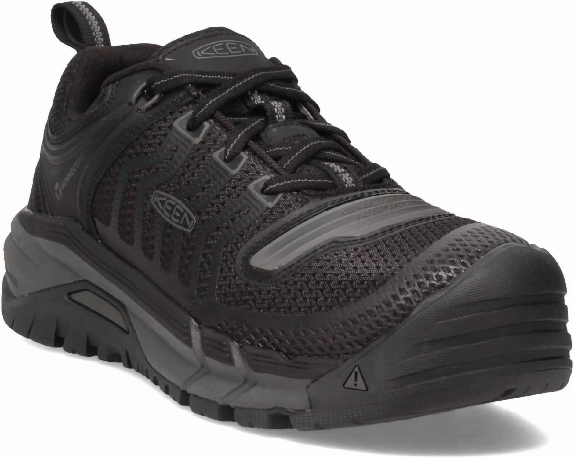 Mens Kansas City Low Composite Toe Athletic Work Shoes In Black/Grey Cheap Mens Athletic Sneakers
