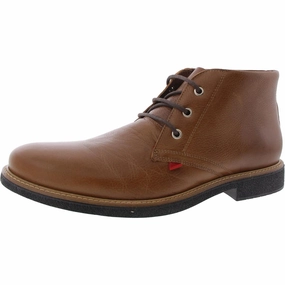 Mens Lace-Up Leather Chukka Boots Cheap Mens Boots & Chukkas