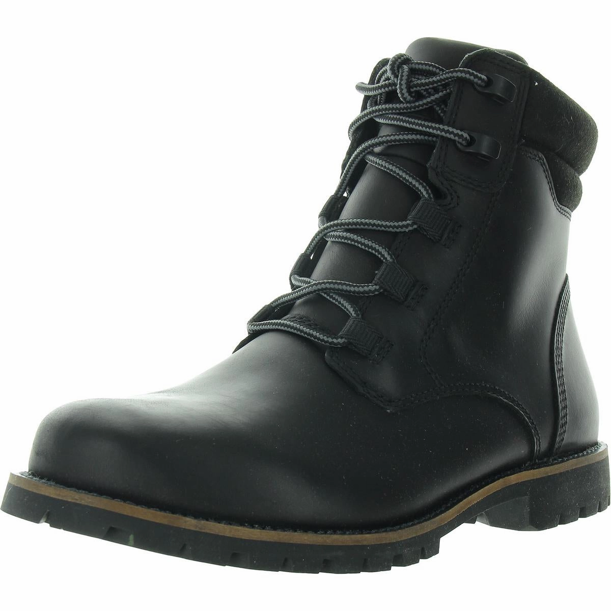Mens Lace-Up Leather Combat & Lace-Up Boots