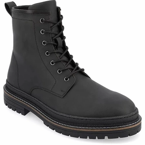 Mens Lace-Up Leather Hiking Boots Cheap Mens Boots & Chukkas