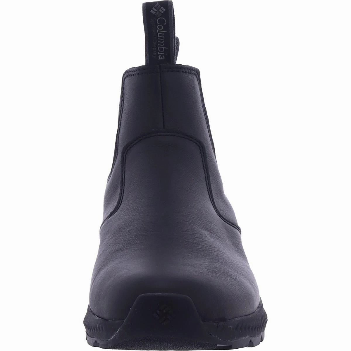 Mens Leather Stretch Chelsea Boots