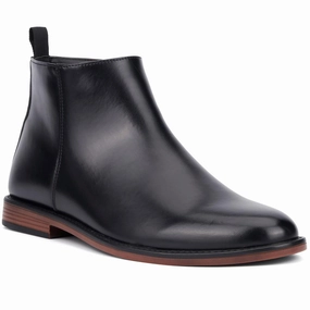 Mens Solid Faux Leather Chelsea Boots Mens Chukka Boots outlet deals