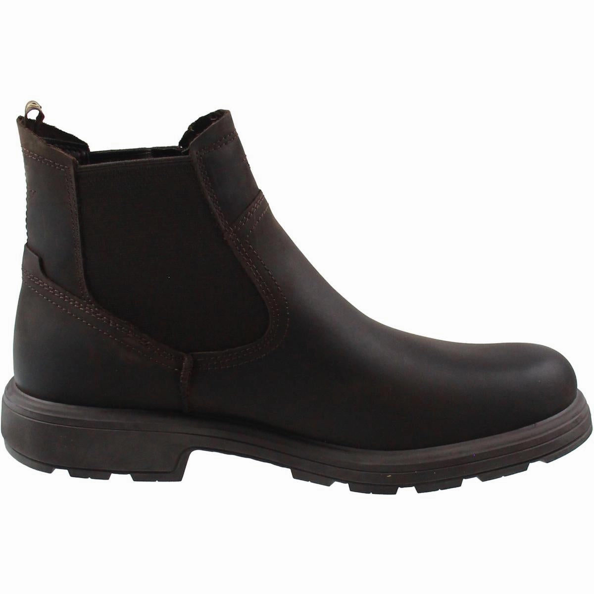 Mens Stretch Leather Winter & Snow Boots