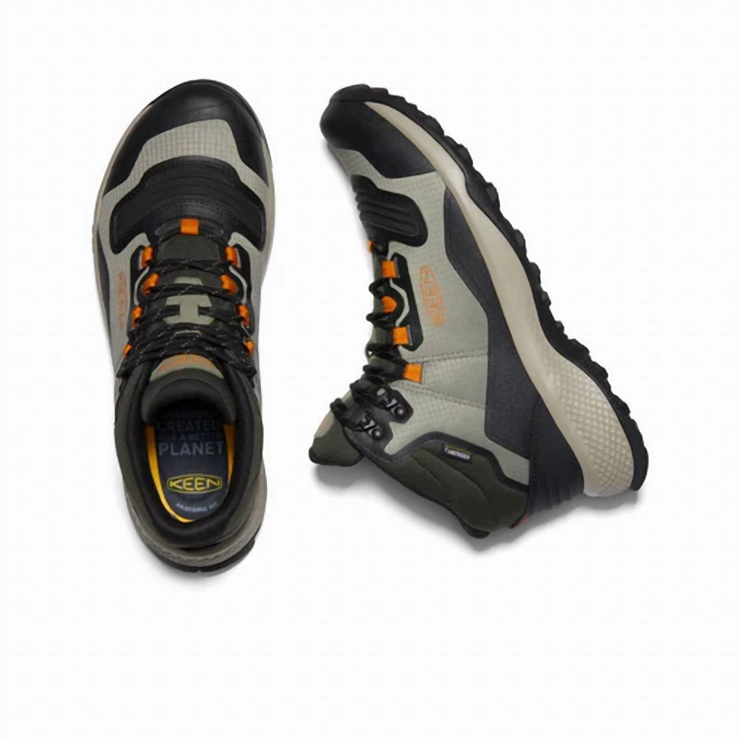 MenS Tempo Flex Mid Hiking Boots In Vetiver/desert Sun