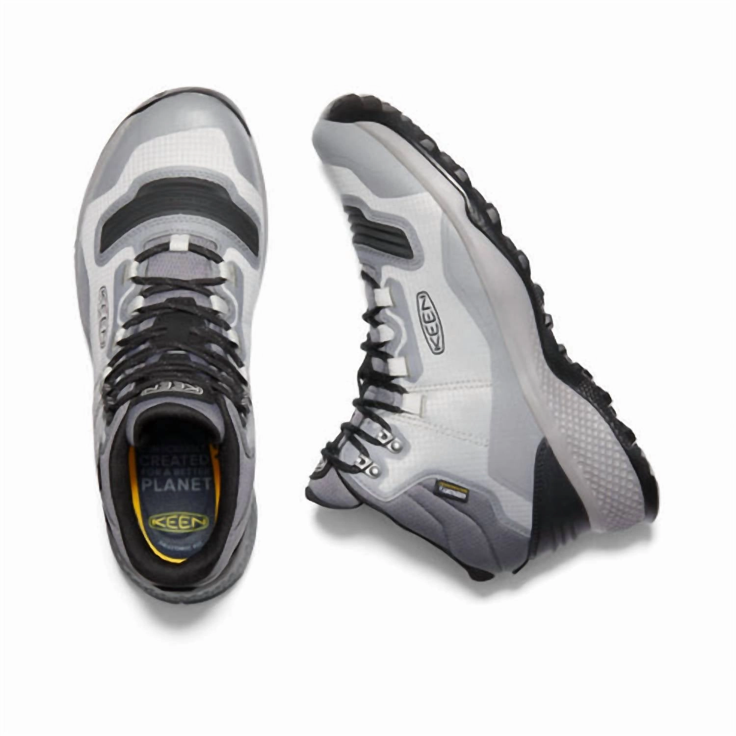 MenS Tempo Flex Mid Wp Hiking Boots In Drizzle/black