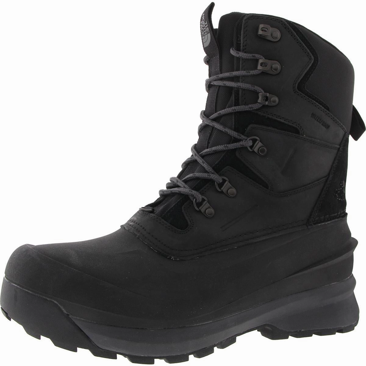Mens Waterproof Leather Winter & Snow Boots