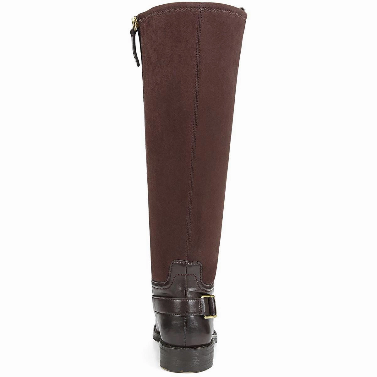 Merina Womens Faux Leather Wide Calf Knee-High Boots
