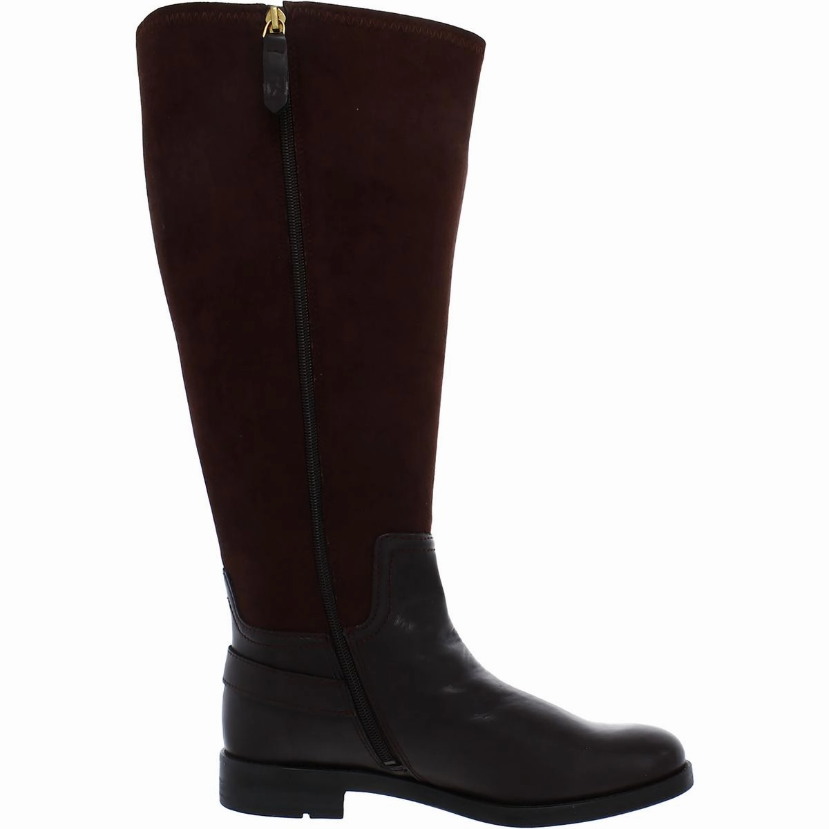 Merina Womens Faux Leather Wide Calf Knee-High Boots