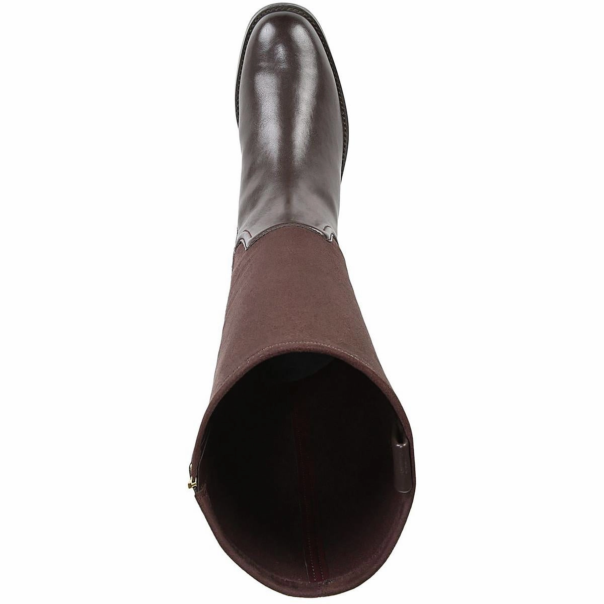 Merina Womens Faux Leather Wide Calf Knee-High Boots