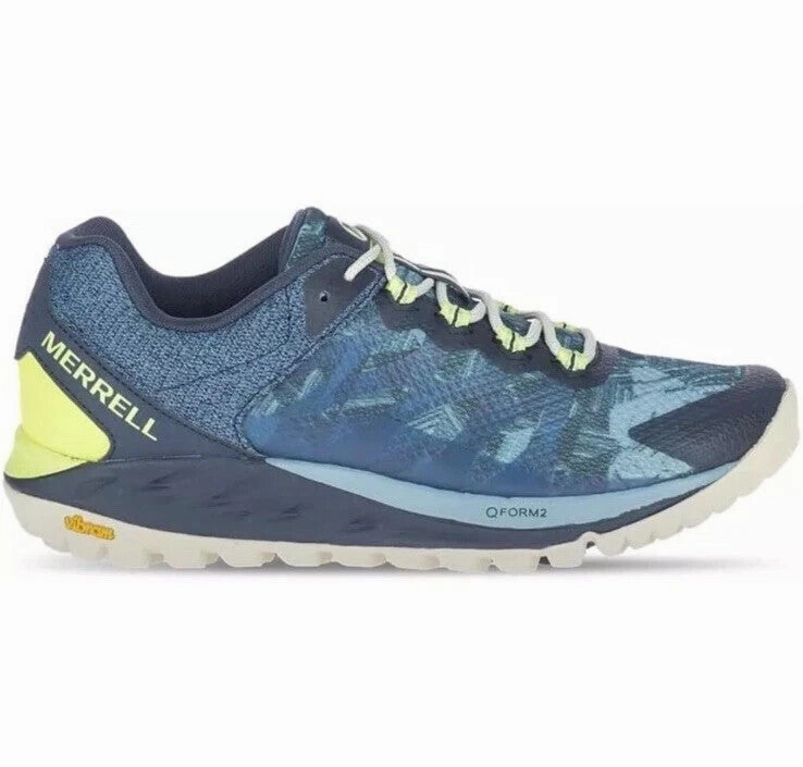 Merrell Antora 2 J067128 Sneakers Women US 7.5 Blue Trail Running Shoes GBNC503