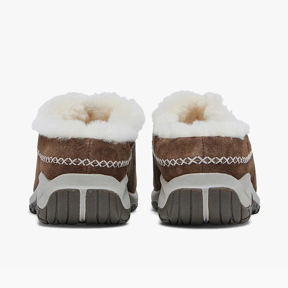 Merrell Encore Ice 4 J002038W Clog Womens Stone Suede Comfort Shoes GBNC492 (Brown,7.5)