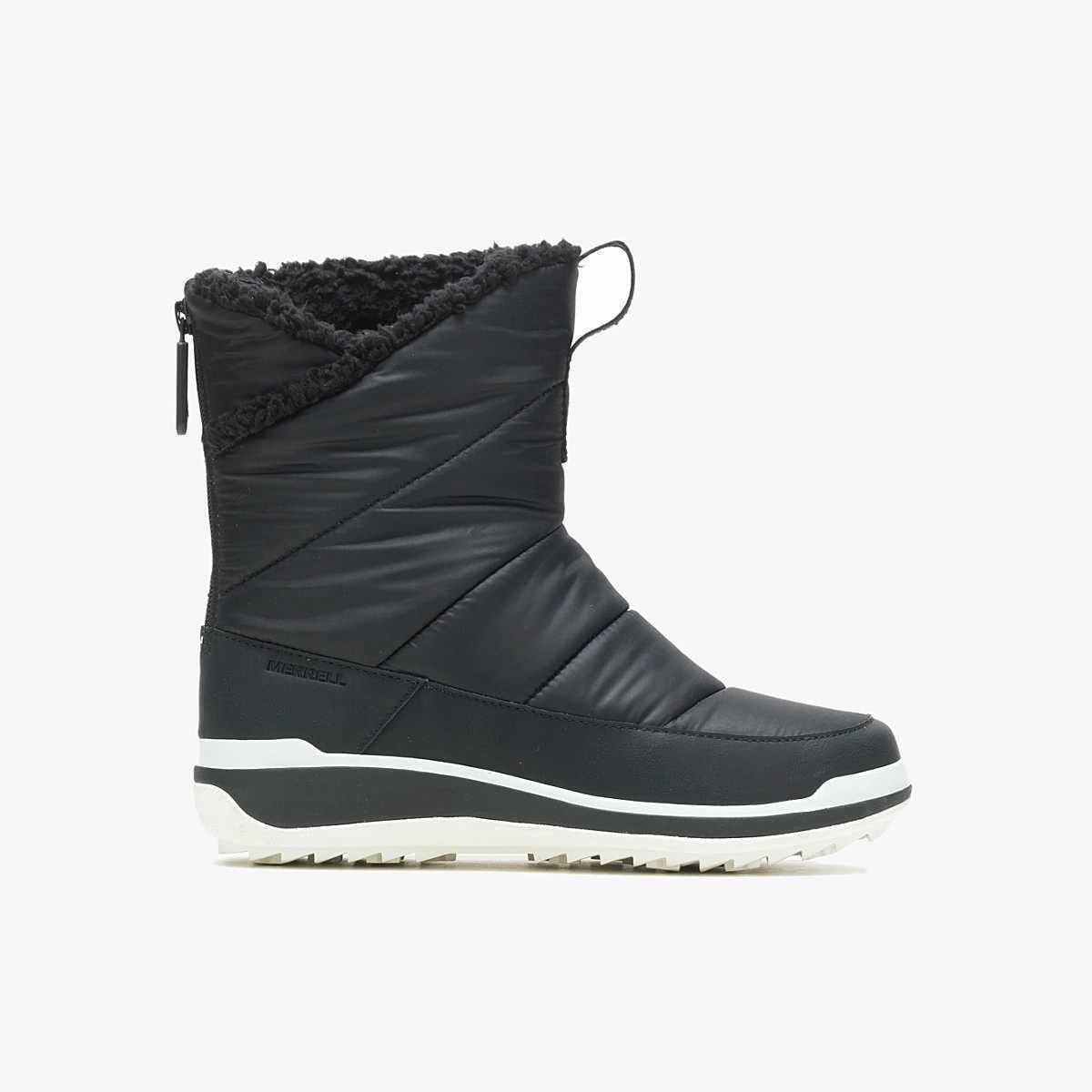 Merrell Snowcreek Sport Mid Zip Polar J003668 Snow Boots Women's 9 Black TF260