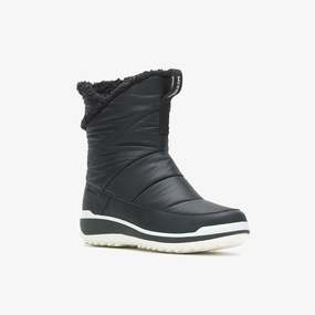 Merrell Snowcreek Sport Mid Zip Polar J003668 Snow Boots Women's 9 Black TF260 Womens Boot Deals Today