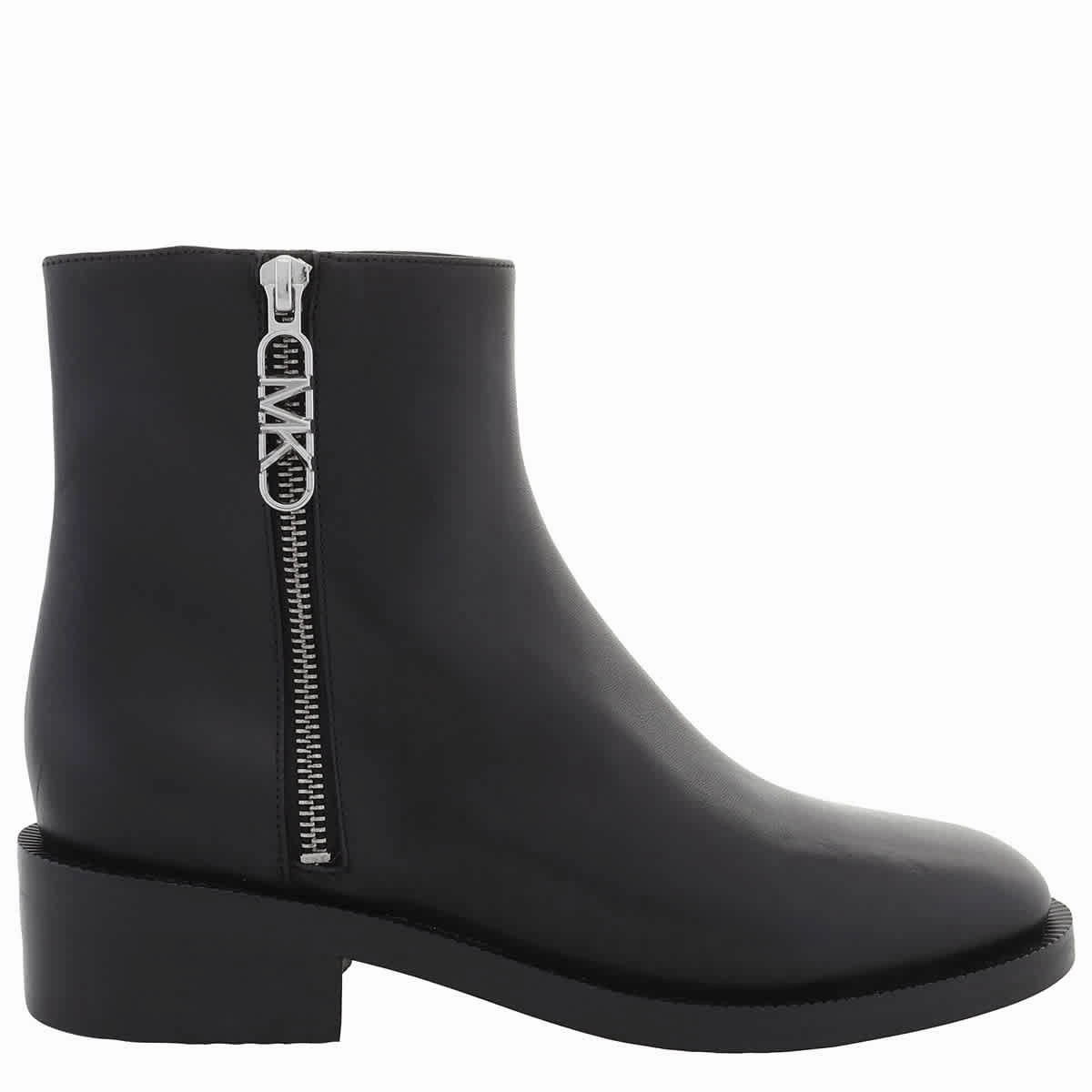 Michael Kors Black Regan Leather Boots Discount Stylish Womens Boots