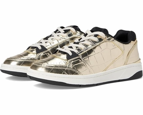 Michael Kors Rebel Sneakers Women's US 8.5 Pale Gold Lifestyle Shoes ZOGG42 Athletic Shoes for Women discount