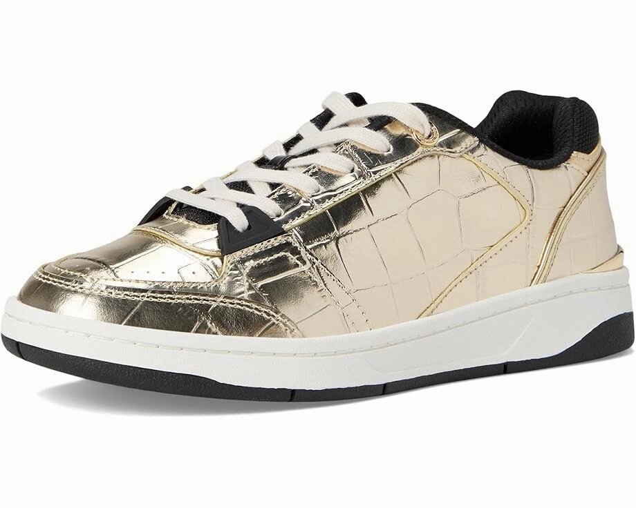 Michael Kors Rebel Sneakers Women's US 8.5 Pale Gold Lifestyle Shoes ZOGG42