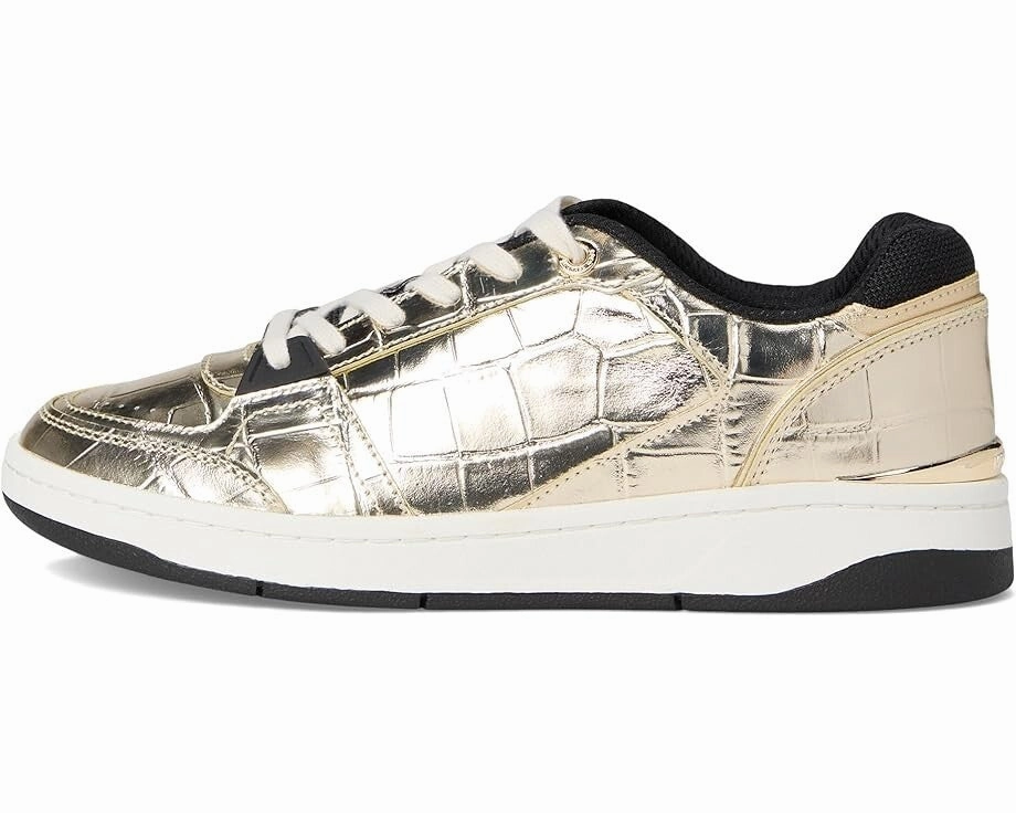 Michael Kors Rebel Sneakers Women's US 8.5 Pale Gold Lifestyle Shoes ZOGG42