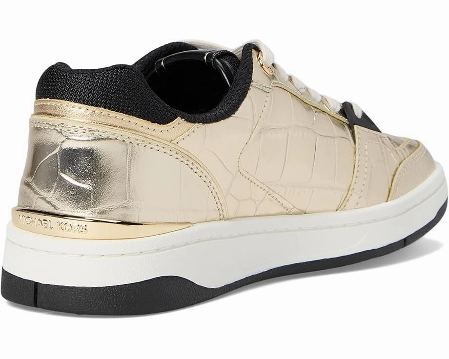 Michael Kors Rebel Sneakers Women's US 8.5 Pale Gold Lifestyle Shoes ZOGG42