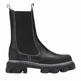 Mid Chelsea Boot In Black Womens Winter & Rain Boots online
