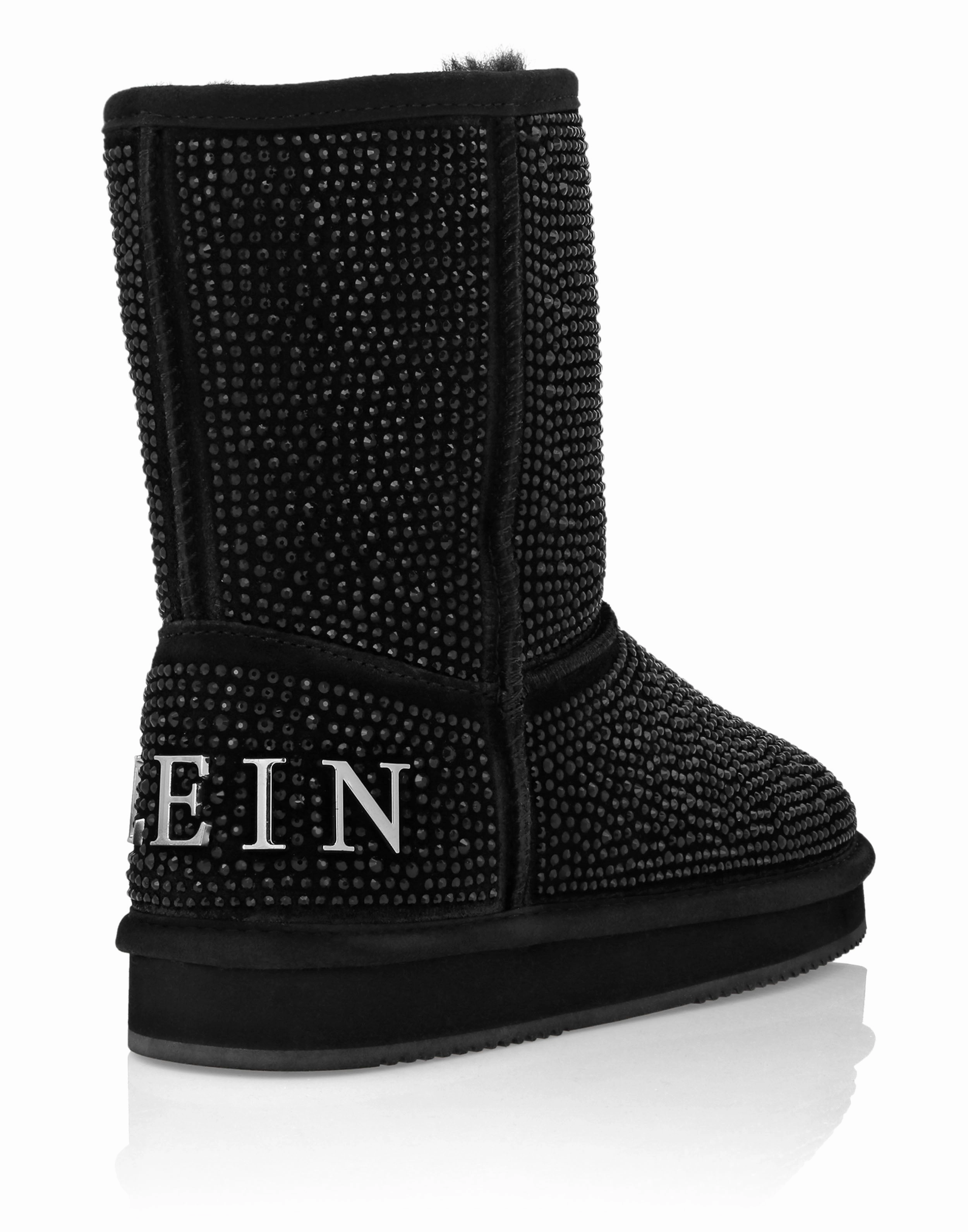 Mid Flat Boots Stones