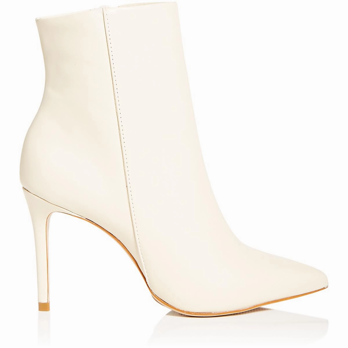 Mikki Womens Leather Stiletto Ankle Boots