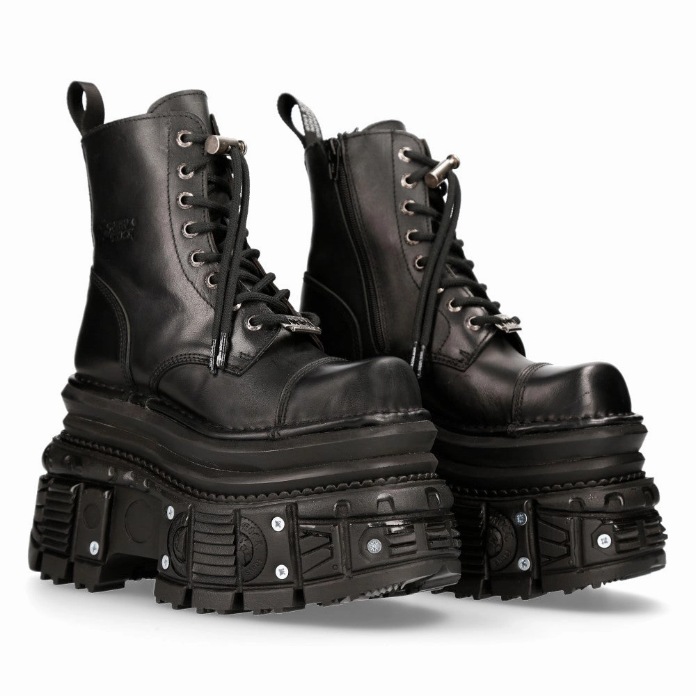 MILI083CCT-C4 Metallic Leather Military Boots Sale on Mens Chukka Footwear