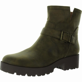 MILLER-2 Womens Faux Leather Laceless Ankle Boots Womens Boots sale online