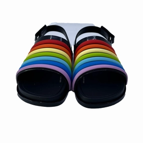 Mini Melissa Girls Black Colorful Sandals Discount Boys Footwear online