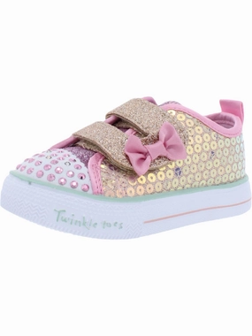 Mini Mermaid Girls Metallic Sequined Light-Up Shoes Discount Girls Shoes with deals