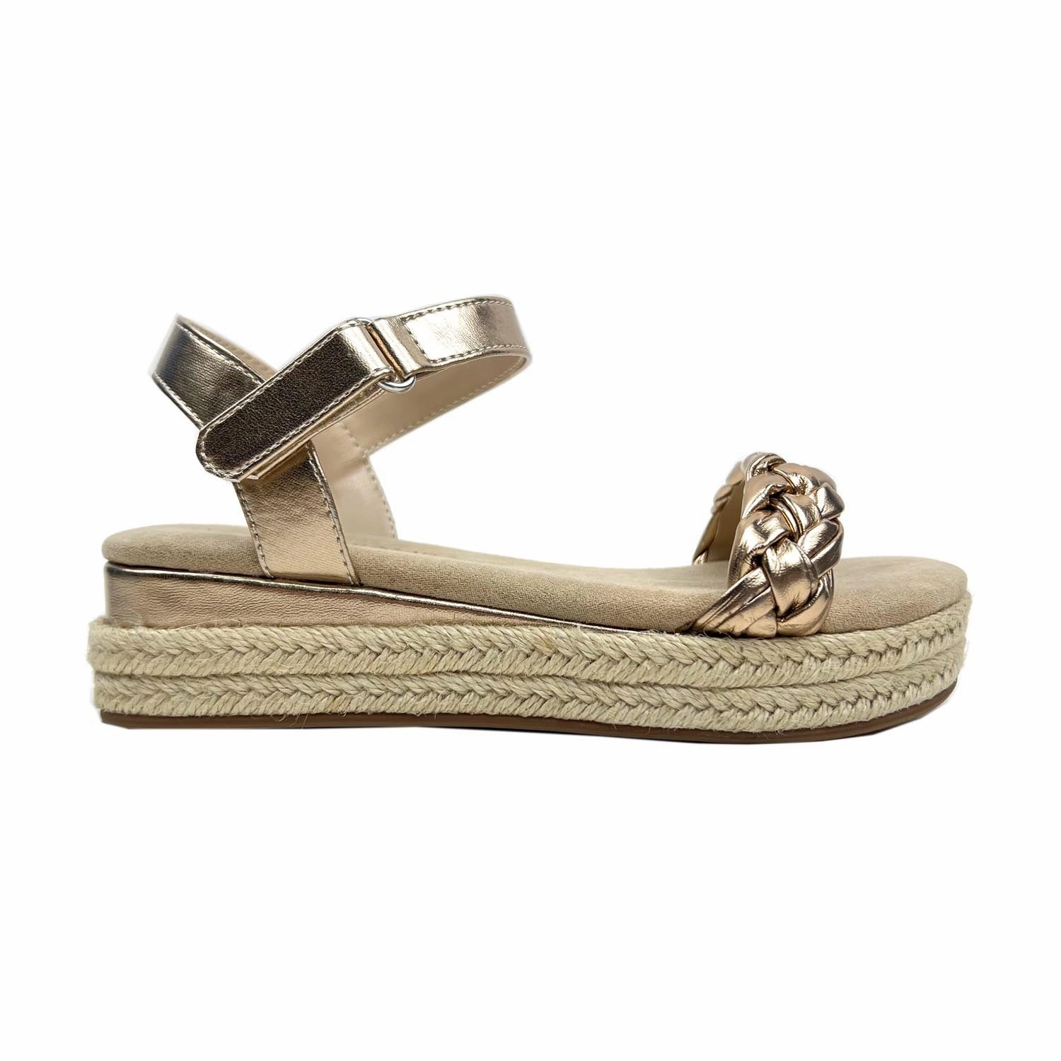 Miss April Wedge Sandal in Light Bronze - Kids Girls Sandals summer sale