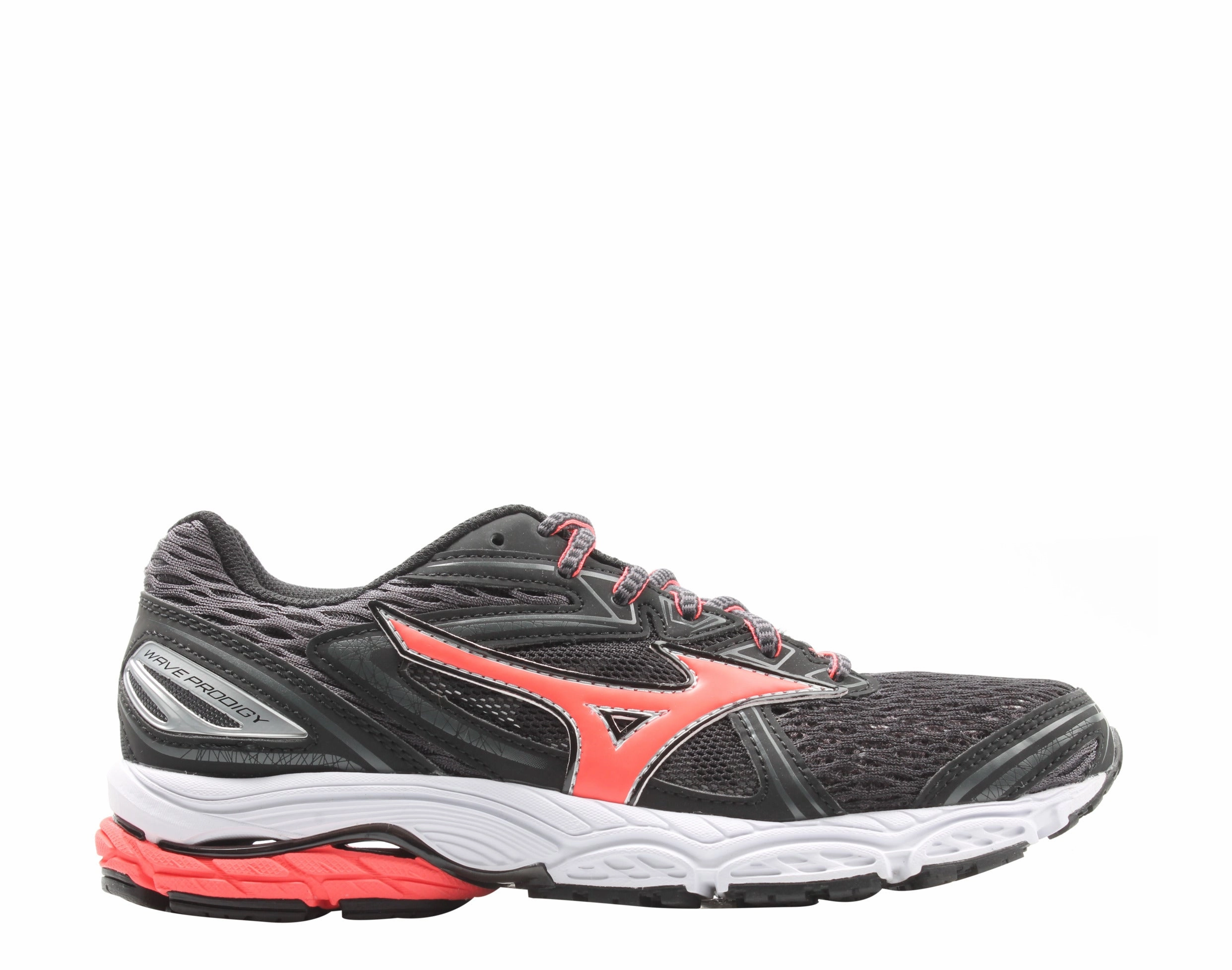 Mizuno Wave Prodigy Black/White/Fiery Coral Women's Running Shoes J1GD171055