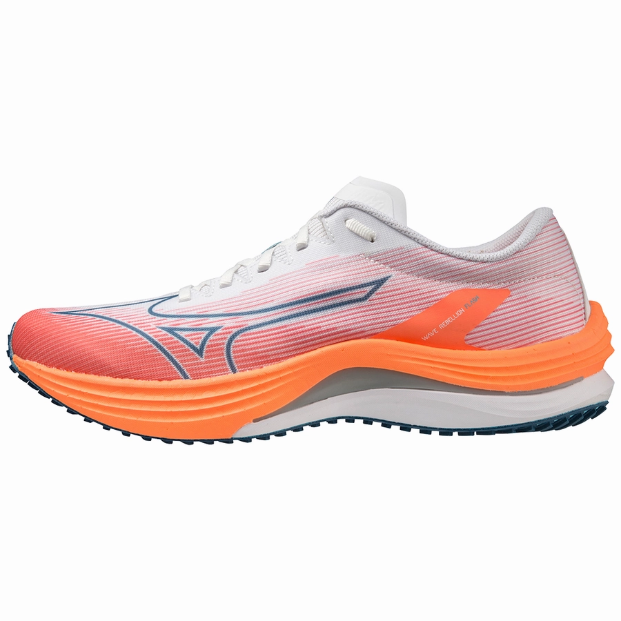 Mizuno Wave Rebellion Flash J1GC233501 Sneakers Men's White Running Shoes DWA306 (Multicolor,12)